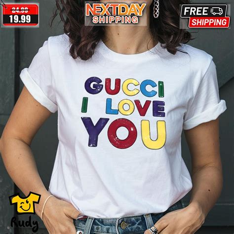 gucci boutique shirt|Gucci i love you shirt.